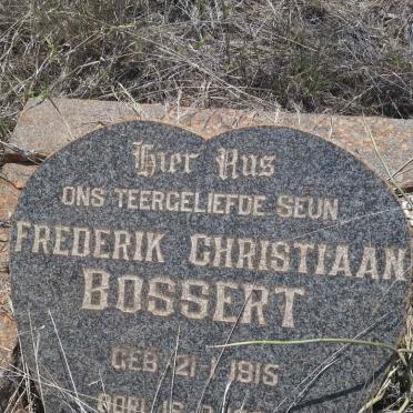 BOSSERT Frederik Christiaan 1915-1961