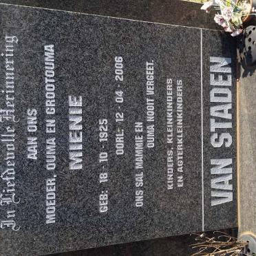 STADEN Mienie, van 1925-2006