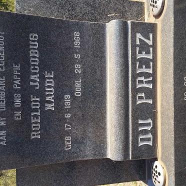 PREEZ Roelof Jacobus Naude, du 1919-1966