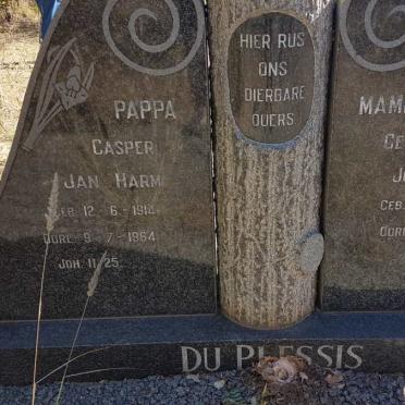 PLESSIS Casper Jan Harm, du 1914-1964 &amp; Cecilia Johanna 1918-1965
