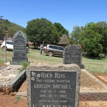 NIEKERK Gideon Michiel, van 1962-1962