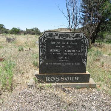 ROSSOUW Siegfried 1942-1968 &amp; Cornelia S.J. DU TOIT 1945-1968 :: ROSSOUW Anna M.E. 1966-1968