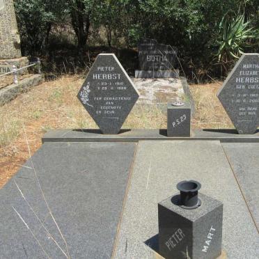 HERBST Pieter 1910-1986 &amp; Martha Elizabeth COETZER 1913-2002