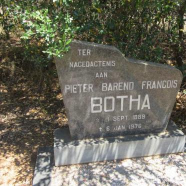BOTHA Pieter Barend Francois 1889-1976