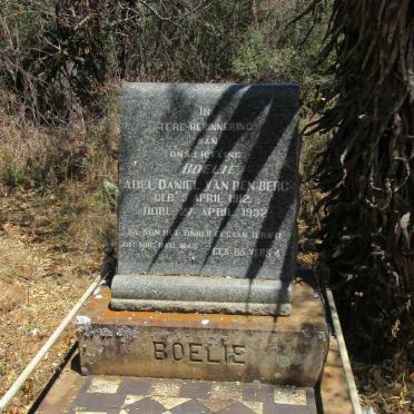 BERG Abel Daniel, van den 1912-1932
