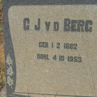 BERG G.J.,  v.d.1882-1953