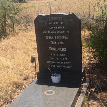 SCHEEPERS Johan Frederick Cornelius 1958-1976