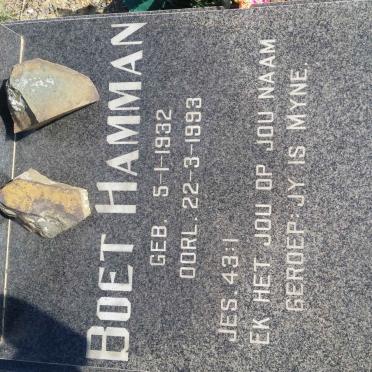 HAMMAN Boet 1932-1993