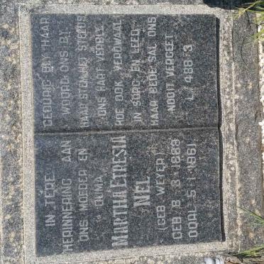NEL Martha Etresia nee WEYER 1888-1961