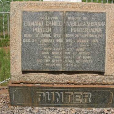 PUNTER Edward Daniel 1878-1950 &amp; Isabella Susanna HURN 1888-1971