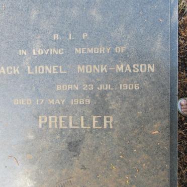 PRELLER Jack Lionel Monk-Mason 1906-1989