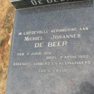 BEER Michiel Johannes, de 1915-1992
