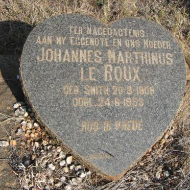 ROUX Johannes Marthinus, le nee SMITH 1909-1963