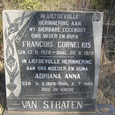 STADEN Francois Cornelius, van 1928-1979 &amp; Adriana Anna 1929-1986