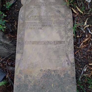 SNYMAN Johanna Cornelia nee BASSON 1850-1909