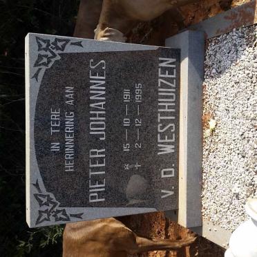 WESTHUIZEN Pieter Johannes, v.d. 1911-1995
