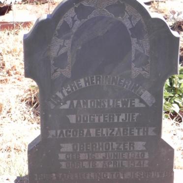 OBERHOLZER Jacoba Elizabeth 1940-1941