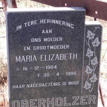 OBERHOLZER Maria 1904-1986