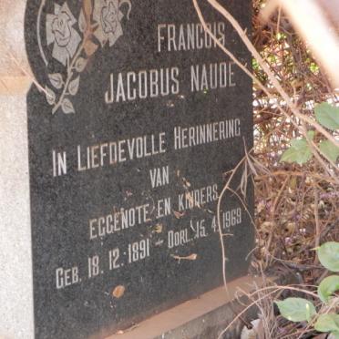 NAUDE Francois Jacobus 1891-1969