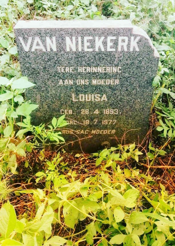 NIEKERK Louisa, van 1893-1977