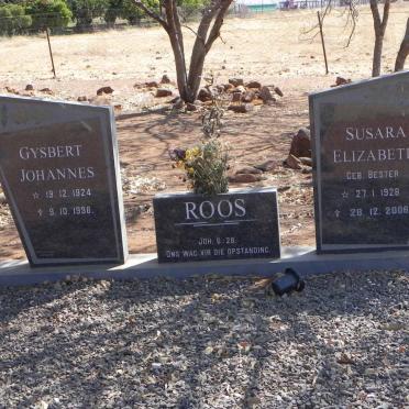 ROOS Gysbert Johannes 1924-1996 &amp; Susara Elizabeth BESTER 1928-2006