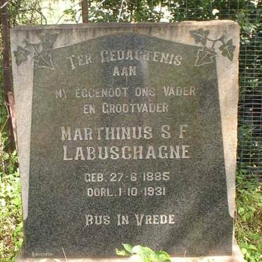 LABUSCHAGNE Marthinus S. F. 1885-1931 