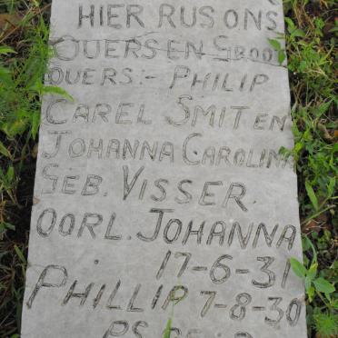 SMIT Philip Carel -1930 &amp; Johanna Carolina VISSER  -1931