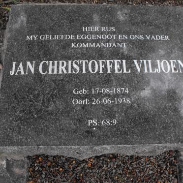 VILJOEN Jan Christoffel 1874-1938 