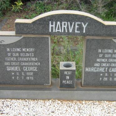 HARVEY Samuel George 1902-1976 &amp; Margaret Eadie THOMSON 1907-1977
