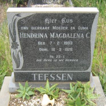 TEESSEN Hendrina Magdalena C. 1903-1976
