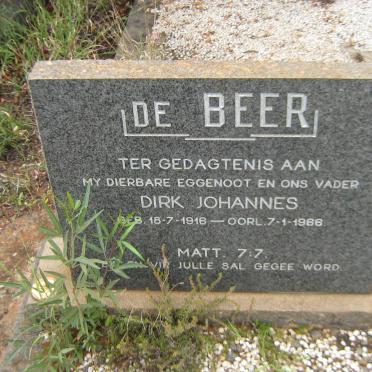 BEER Dirk Johannes, de 1916-1966