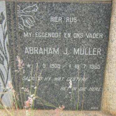 MÜLLER Abraham J. 1905-1965