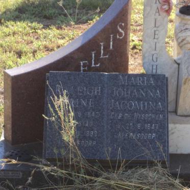 ELLIS Raleigh Brine 1942-1998 &amp; Maria Johanna Jacomina DE NYSSCHEN 1947-