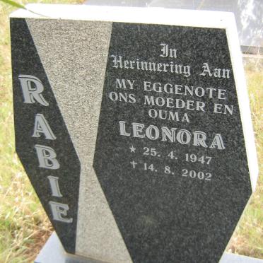 RABIE Leonora 1947-2002