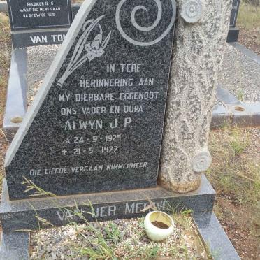 MERWE Alwyn J.P., van der 1925-1977