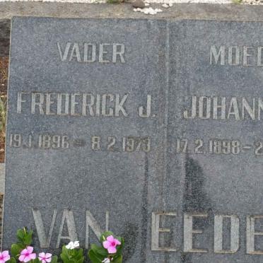 EEDEN Gert J., van 1896-1973 &amp; Johanna H. 1898-1972