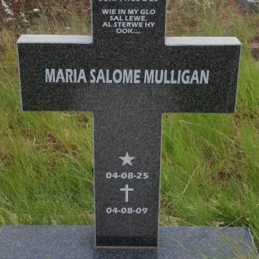 MULLIGAN Maria Salome 1925-2009