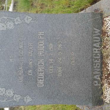 PANSEGRAUW Diederick Rudolph 1901-1969