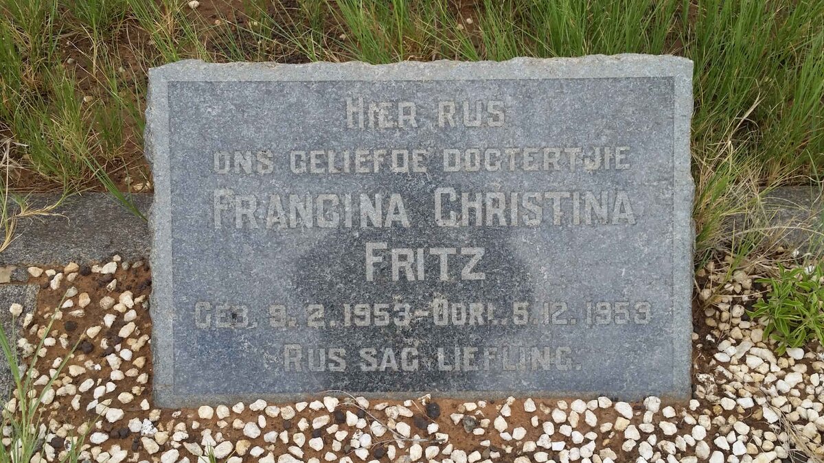 FRITZ Francina Christina 1953-1953
