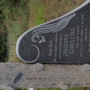 NEL Johanna Catharina nee VAN AARDE 1904-1986