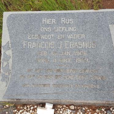 ERASMUS Francois J. 1906-1953