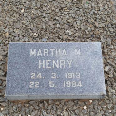 HENRY Martha M. 1913-1984