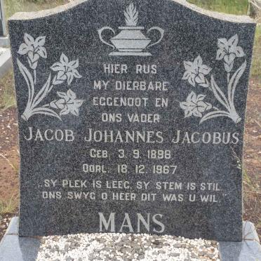 MANS Jacob Johannes Jacobus 1898-1967