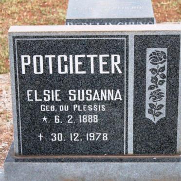 POTGIETER Elsie Susanna nee DU PLESSIS 1888-1978