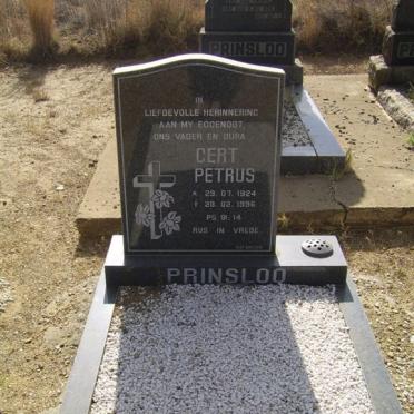 PRINSLOO  Gert Petrus 1924-1996