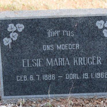 KRUGER Elsie Maria 1886-1962