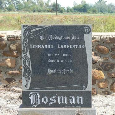 BOSMAN Hermanus Lambertus 1895-1969