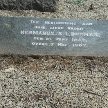 BOSMAN Hermanus S.L. 1828-1907