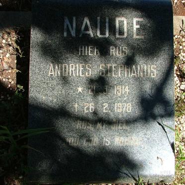 NAUDE Andries Stephanus 1914-1978