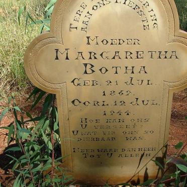 BOTHA Margaretha 1862-1944